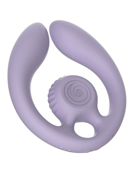 SNAIL VIBE - GIZI DUO POROMS STIMULIATORIUS SU NUOTOLINIU VALDYMU ALYVINĖS SPALVOS