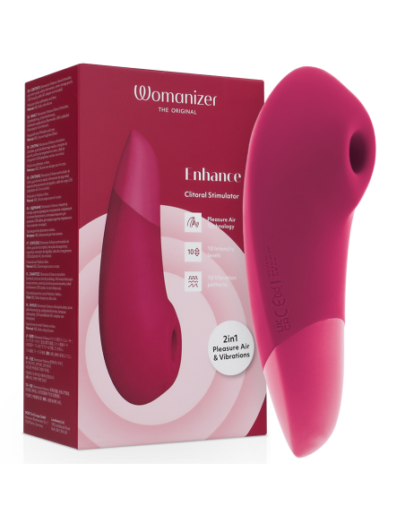 WOMANIZER - ENHANCE KLITORIO STIMULIATORIAUS VIBRANT PINK