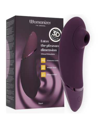 WOMANIZER - NEXT KLITORIO STIMULIATORIAUS TAMSIAI VIOLETINIS