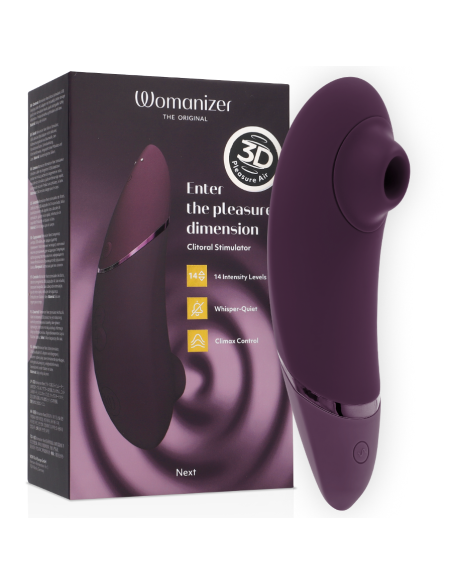 WOMANIZER - NEXT KLITORIO STIMULIATORIAUS TAMSIAI VIOLETINIS