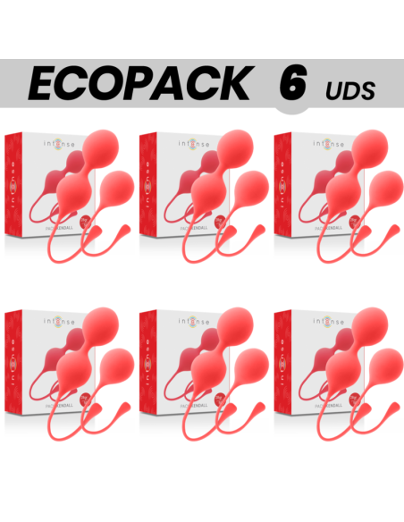 ECOPACK 6 VIENETŲ - INTENSE KEGELIO KAMUOLIUKŲ RINKINYS KENDALL RED