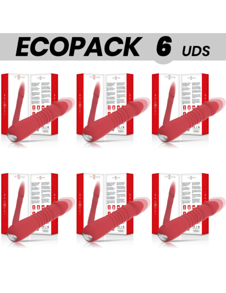 ECOPACK 6 VIENETAI - INTENSE BIRŽELIS UP and DOWN 10 VIBRACIJOS RAUDONAS
