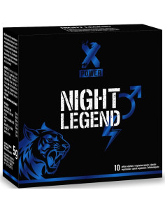 XPOWER - NIGHT LEGEND GREITAI VEIKIANTIS STIMULIATORIUS erekcijai ir seksualinei veiklai 10 KAPSULIŲ