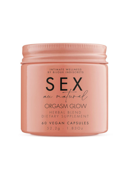 BIJOUX - ORGASM GLOW MAISTO PAPILDAS 60 KAPSULIŲ
