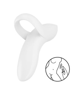SATISFYER - BOLD LOVER FINGER VIBRATOR WHITE