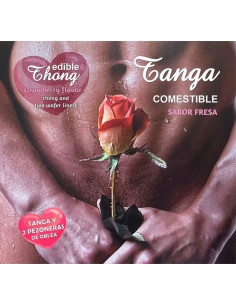 HOTFLOWERS - MENS THONG 2 STRAWBERRY WAFER NIPPLE -es-pt-en-fr-it-