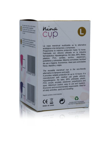 NINA KIKÍ - ROŽINIS MENSTRUACINĖ TAURELĖ - L DYDIS