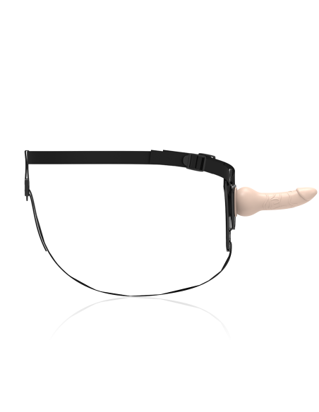 FETISH SUBMISSIVE HARNESS - FLESH REALISTIC SILICONE 16 CM