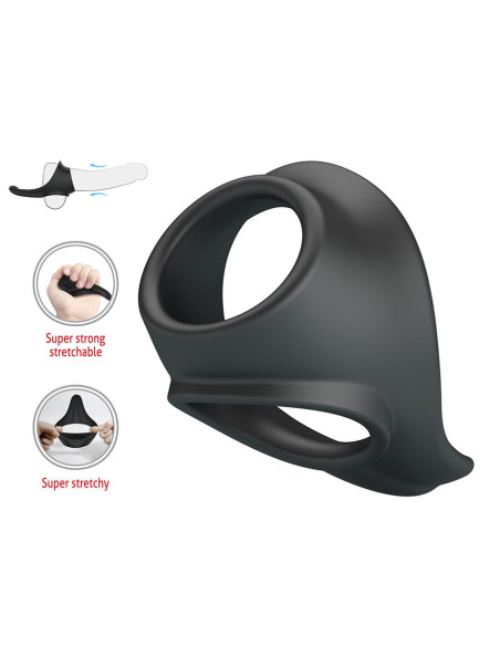 CRAZY BULL - ZADOK ERGONOMIC RING WITH PERINEAL STIMULATOR