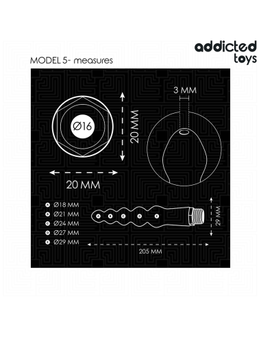 ADDICTED TOYS - ANAL CLEANER WITH UNIVERSAL ADAPTER MODEL 5