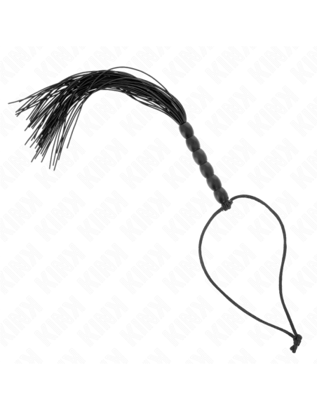KINK - MINI SILIKONINIS PLATAS SU 6 JUODŲJŲ KAROLIUKŲ 26 CM