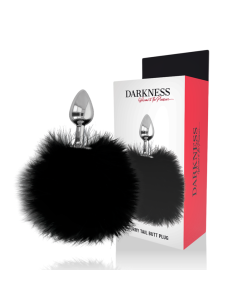DARKNESS - PAPILDOMAS ANALINIS UŽPAKALIS SU UODEGU JUODAS 7 CM