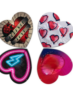PASANTE - CONDOMS RED HEART SHAPE BAG 144 UNITS 2