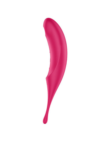 SATISFYER - TWIRLING PRO AIR PULSE STIMULATOR and VIBRATOR RED
