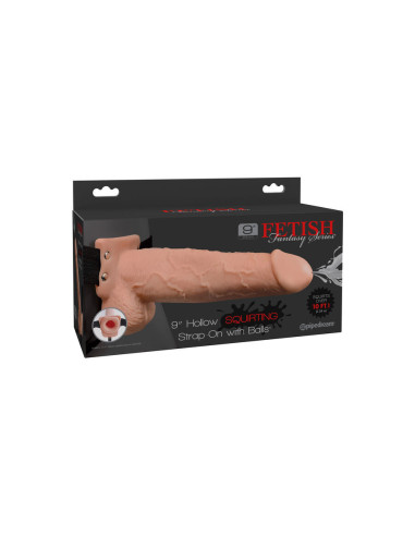 FETISH FANTASY SERIES - HARNESS WITH DONG 9 CUM