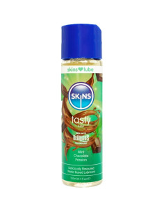 SKINS - SKANUS VANDENS PAGRINDAS LUBRIKANTAS MINT ir CHOCOLATE 130 ML