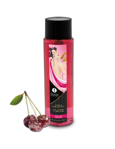 SHUNGA - vonios ir dušo želė su šerkšno vyšnių skoniu 370 ml