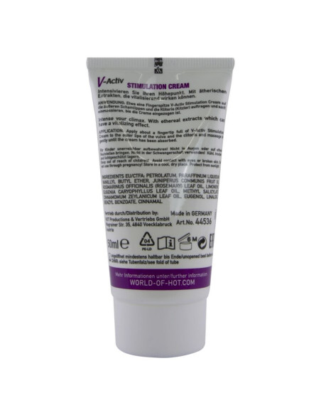 HOT - V-ACTIV STIMULIJAUJANTIS KREMAS MOTERIMS 50 ML