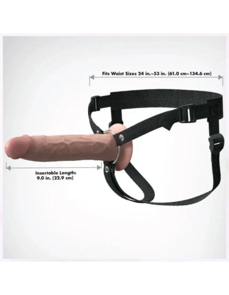 FANTASY X-TENSIONS - ELITE REALISTIC HOLLOW STRAP-ON 24.1 CM