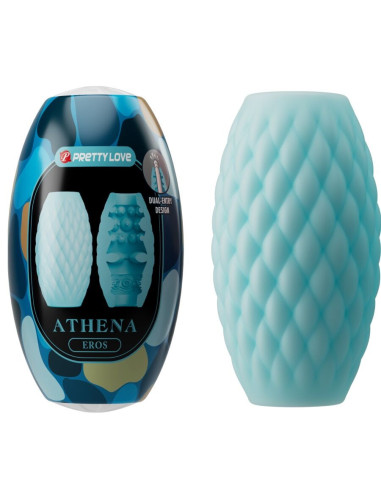 PRETTY LOVE - ATHENA EROS SILICONE MALE MASTURBATOR SKY BLUE