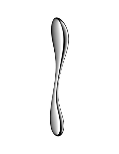 SATISFYER - STAR FORCE 3 NERŪDĖJANČIO PLIENO DVIGUBAS DILDO
