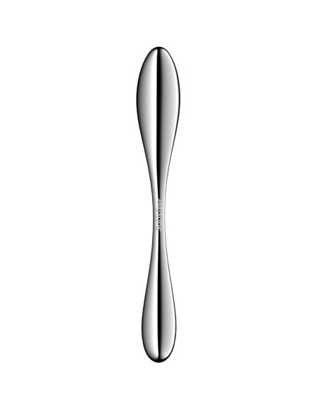 SATISFYER - STAR FORCE 3 NERŪDĖJANČIO PLIENO DVIGUBAS DILDO