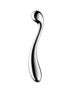 SATISFYER - STAR FORCE 4 NERŪDĖJANČIO PLIENO DVIGUBAS DILDO