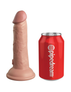 KING COCK - ELITE REALISTIC DILDO VIBRATING and SILICONE 15.2 CM