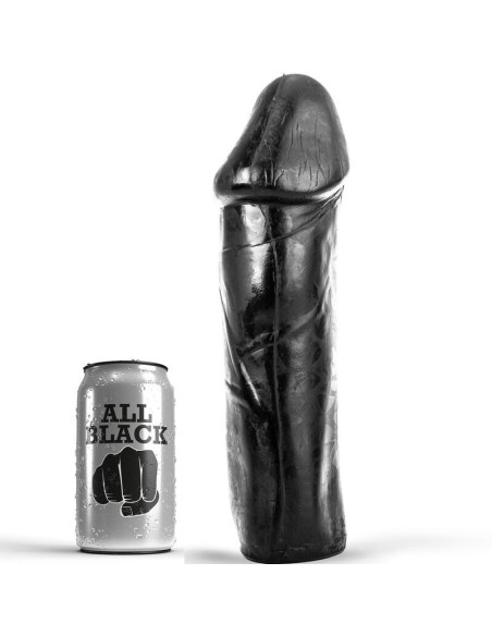 ALL BLACK - DONG 28 CM WITHOUT TESTICLES