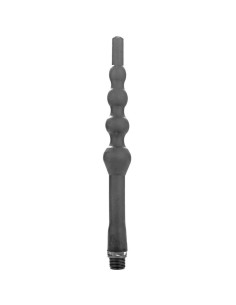ALL BLACK - BEADED SHOWER ANAL SILICONE 27 CM
