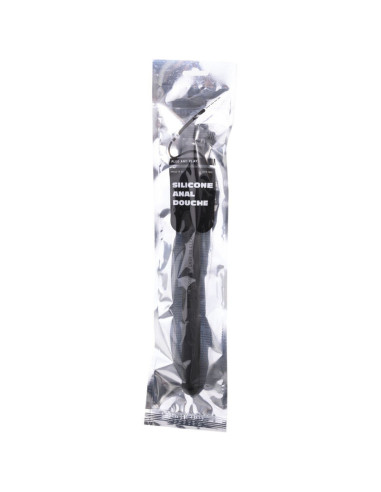 ALL BLACK - BEADED SHOWER ANAL SILICONE 27 CM