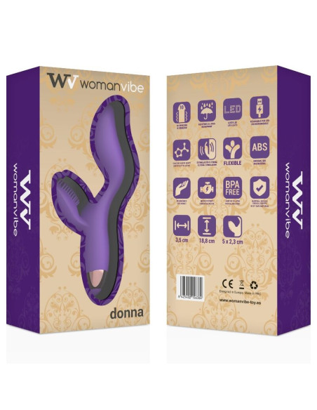 WOMANVIBE - DONNA ĮKRAUNAMAS SILIKONINIS VIBRATORIUS