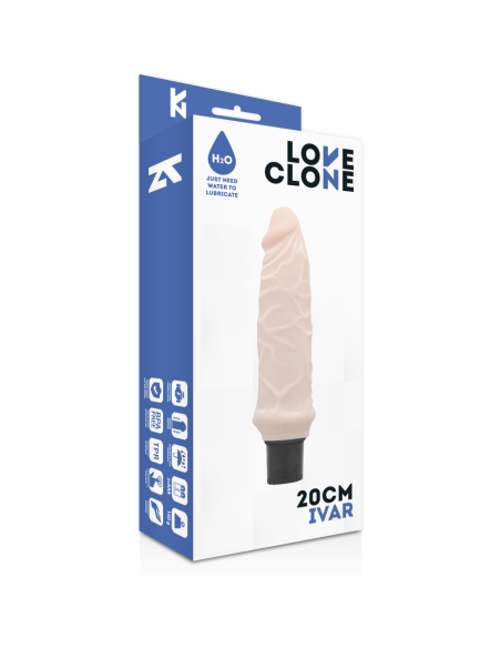 LOVECLONE - IVAR savaiminio sutepimo vibratorius 20 CM -O- 3,7 CM