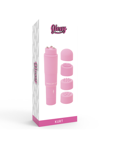GLOSSY - KURT KIŠENINIS MASAŽUOKLIS ROŽINIS