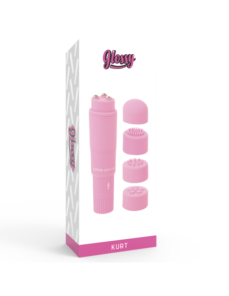 GLOSSY - KURT KIŠENINIS MASAŽUOKLIS ROŽINIS