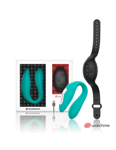 WEARWATCH - DUAL TECHNOLOGY VIBRATOR WATCHME AQUAMARINE - JET