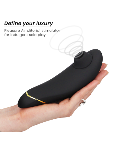 WOMANIZER - PREMIUM 2 KLITORIALO STIMULIATORIUS, JUODAS