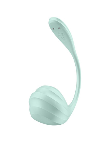 SATISFYER – „SMOOTH PETAL“ G TAŠKO STIMULIATORIUS, ŽALIAS VANDENS FORMOS, NEMOKAMA PROGRAMĖLĖ
