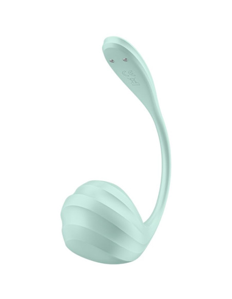 SATISFYER – „SMOOTH PETAL“ G TAŠKO STIMULIATORIUS, ŽALIAS VANDENS FORMOS, NEMOKAMA PROGRAMĖLĖ