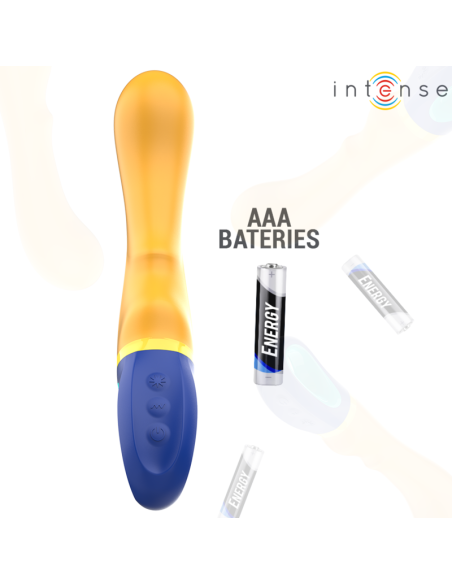 INTENSE - SHAGGY G-SPOT VIBRATOR YELLOW