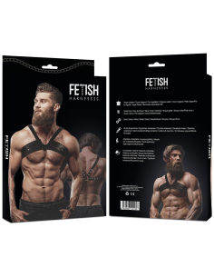 FETISH SUBMISSIVE ATTITUDE - MENS BRIGADE ECO-LEATHER CHEST HARNESS 2