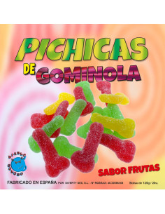 DIABLO GOLOSO - VAISIŲ GUMINOL PICHITAS SU CUKRUMI
