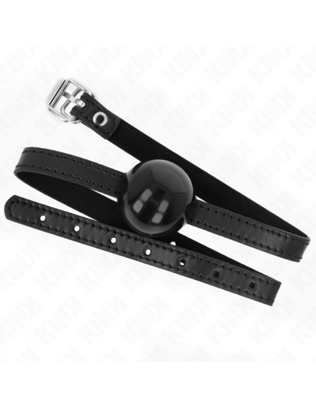 KINK - JUODAS VIENETINIS KIETASIS KAMUOLYS 4 CM KAMŠTELIS 65 x 1,5 CM