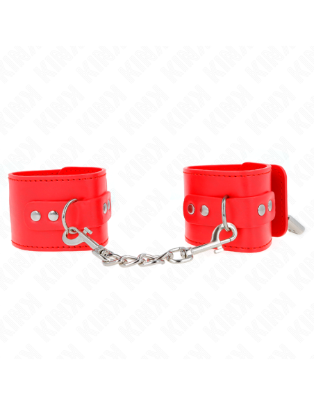 KINK - RIŠO ĮRAŠAI SU SPYNA, RAUDONI, REGULIUOJAMI 16–23 CM X 5,5 CM