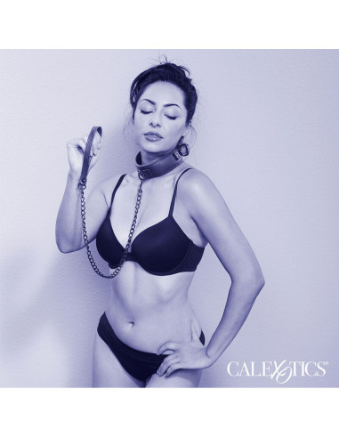 CALEXOTICS - NAKTINIS ANTKAKLIS IR PAVADIS ODINIS REGULIUOJAMAS JUODAS