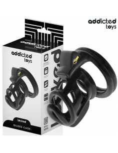 ADDICTED TOYS LOCKED - GILDEN CAGE SILICONE PENIS CAGE 8.5 CM