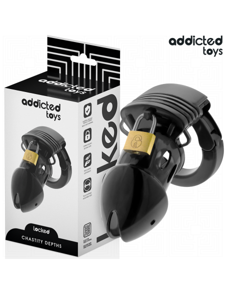 ADDICTED TOYS LOCKED - CHASTITY DEPTHS PENIS CAGE 7.5 CM