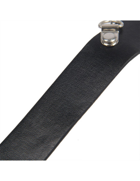 SUBBLIME - 953720 BONDAGE LEATHER STRAP BREAST CLAMPS BLACK ONE SIZE