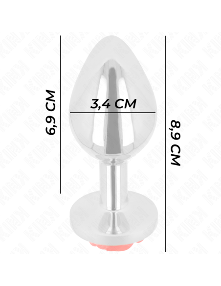 KINK - PLUG ANAL ROSE RED SIZE M