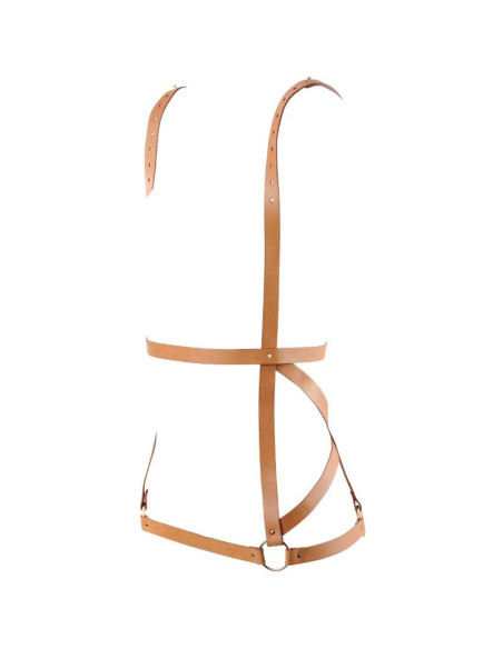 BIJOUX - INDISCRETS MAZE HARNESS DRESS SHAPE BROWN